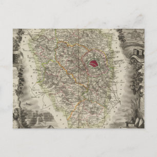 Carte Postale Département de Seine et Oise