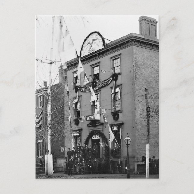 Carte Postale Département des vêtements de guerre civile, 1865 (Devant)