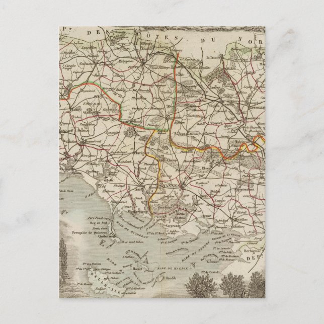 Carte Postale Département du Morbihan (Devant)