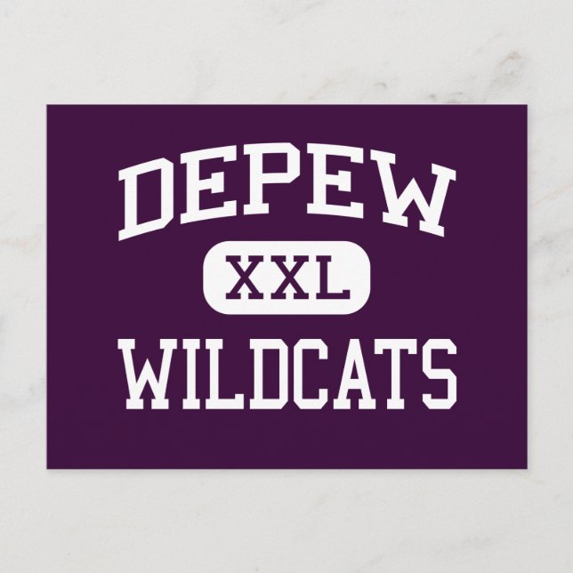 Carte Postale Depew - Wildcats - Lycée - Depew New York (Devant)