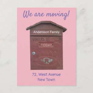 Carte Postale Déplacement du texte personnalisé de la boîte aux