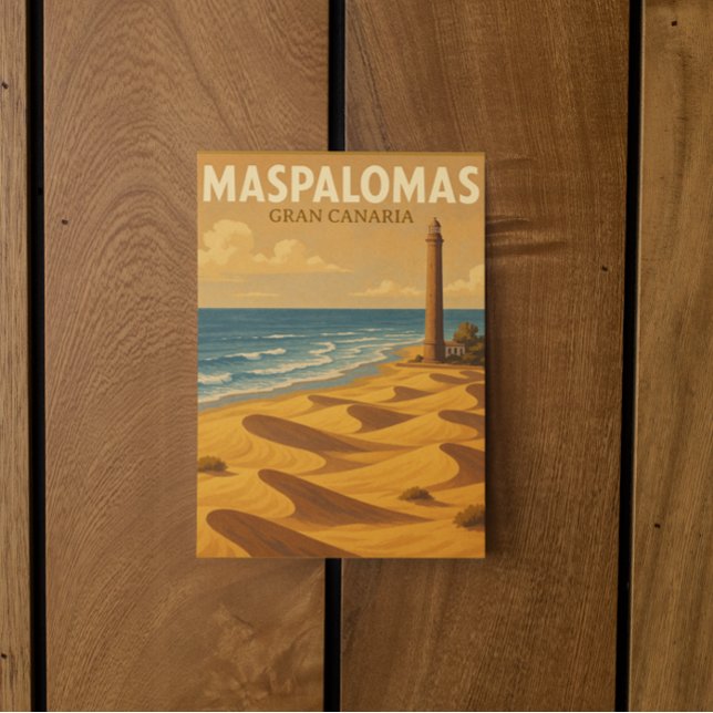 Carte Postale Déplacements des dunes de Maspalomas Gran Canaria (Maspalomas Gran Canaria dunes travel postcard)