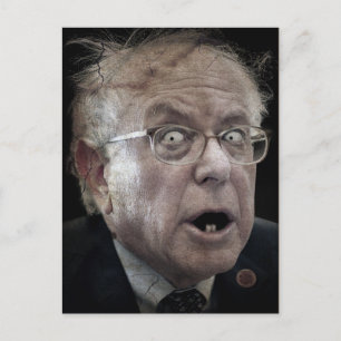Carte postale déplaisant Bernie Sanders Face