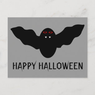 Carte postale déplaisante Halloween Vampire Bat