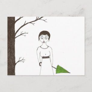 Carte Postale Déplaisante Jane Austen Rice Painting 2