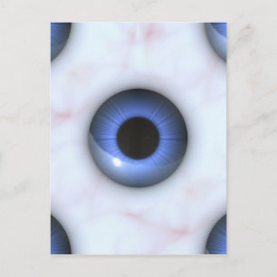 Carte Postale déplaisants yeux bleus