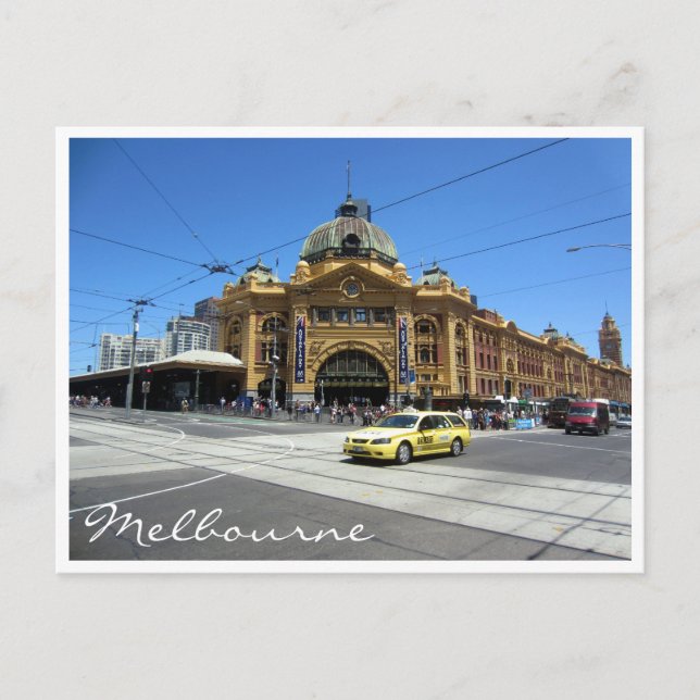 Carte Postale dépliants station taxi (Devant)