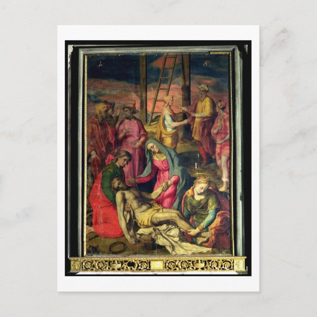 Carte Postale Déposition de la croix, 1582 (température sur pann (Devant)
