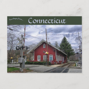Carte Postale Dépôt de train de Kent Connecticut