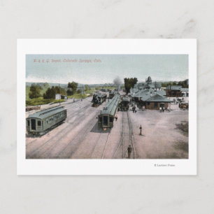 Carte Postale Dépôt ferroviaire D & R G