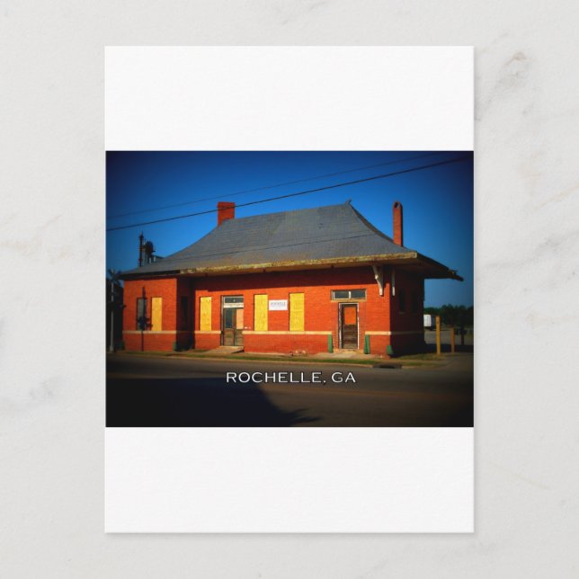 Carte Postale DEPOT - Rochelle, Géorgie (Devant)