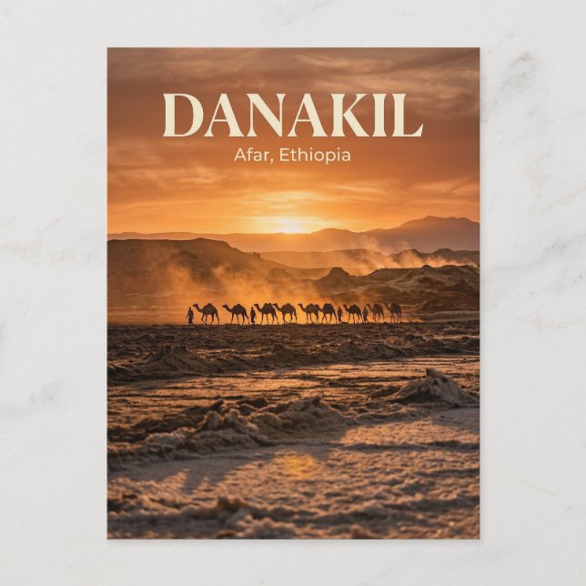 Carte Postale Dépression du Danakil, Mekele, région Afar (Devant)