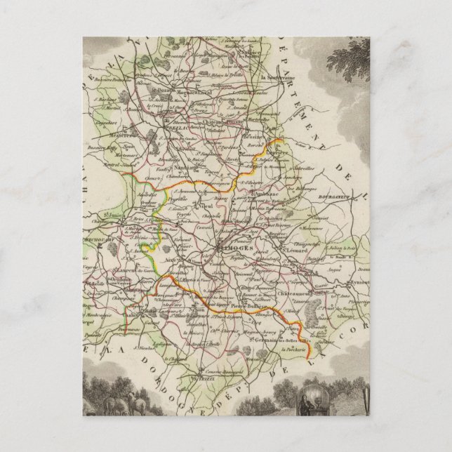 Carte Postale Dept. De La Hte Vienne (Devant)