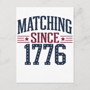 Carte Postale Depuis 1776, 250e anniversaire 4 juillet