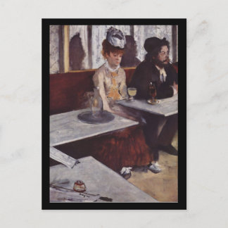 Carte Postale Der Absinth. Degas, Edgar Germain Hilaire