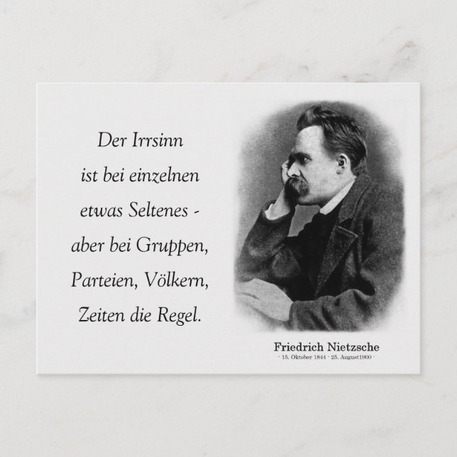 Carte Postale Der Irrsinn ist bei einzelnen (Devant)
