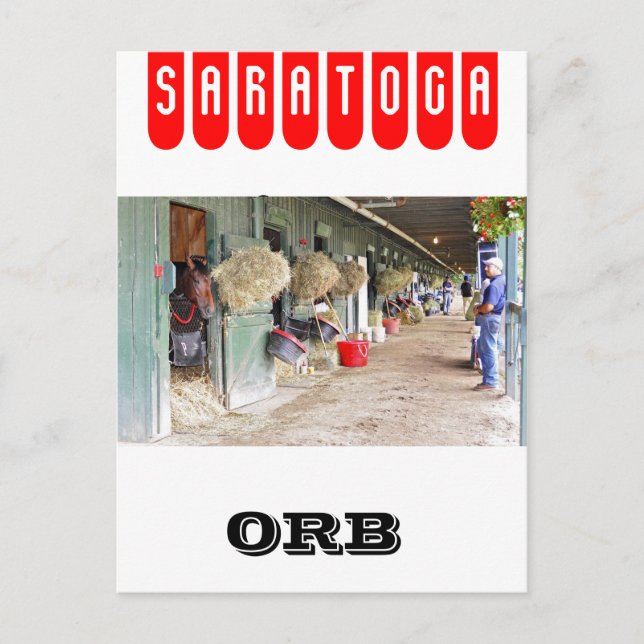 Carte Postale Derby vainqueur "Orb" en 2 ans (Devant)