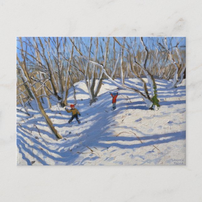 Carte Postale Derbyshire de Newhaven de neige de printemps 2008 (Devant)