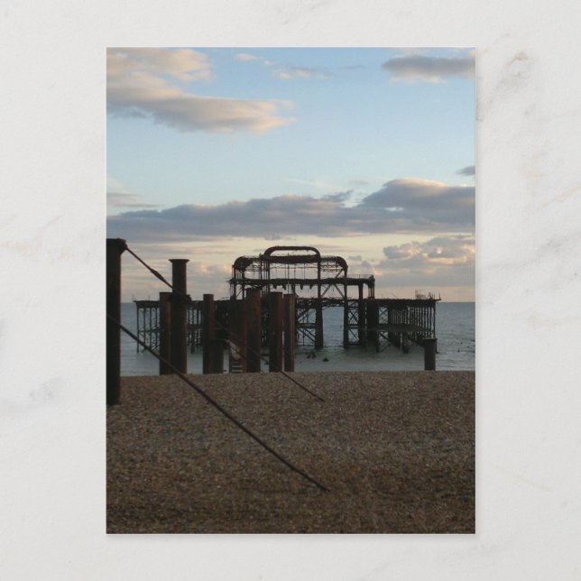 Carte Postale Derelict West Pier Brighton Angleterre (Devant)