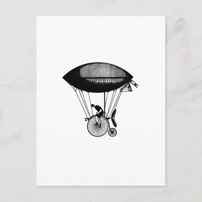 Carte Postale derigicycliste de Steampunk (Devant)
