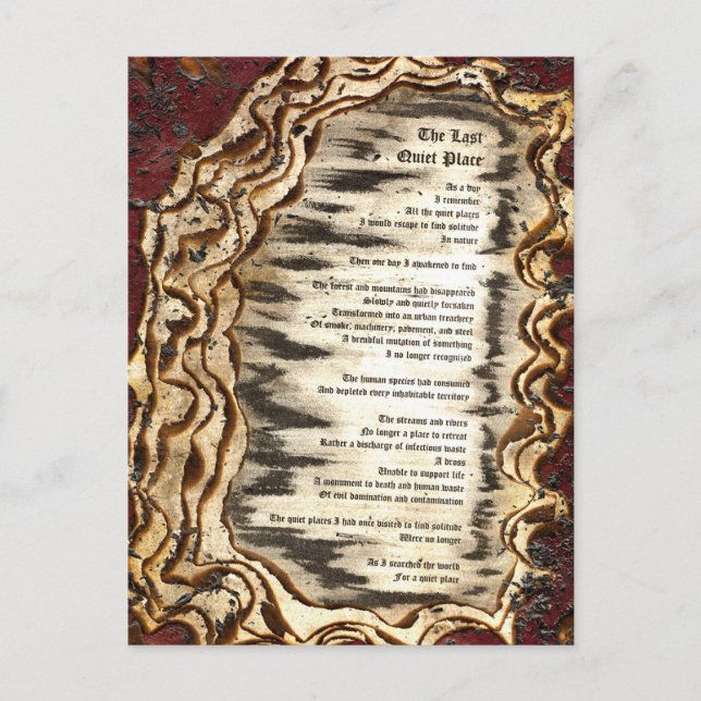 Carte Postale Dernier endroit calme (Devant)