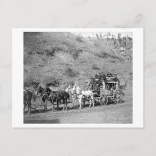 Carte Postale Dernier voyage de la photo "Deadwood Coach"