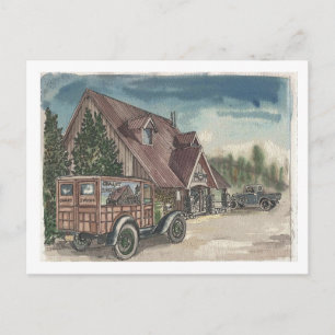 Carte Postale Dernière livraison au chalet