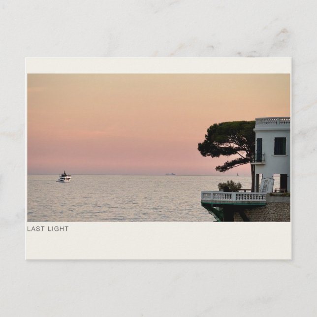 CARTE POSTALE DERNIÈRE LUMIÈRE (Devant)