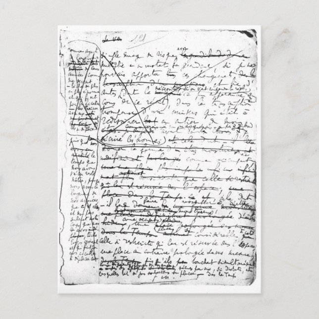 Carte Postale Dernière page de A la Recherche du Temps Perdu (Devant)