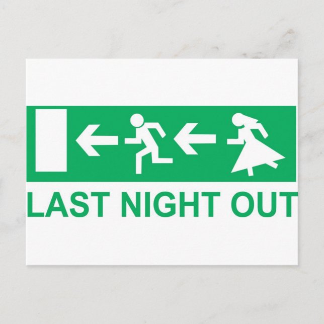 Carte Postale dernière soirée (Devant)