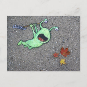 Carte Postale derniers feuilles de l'automne