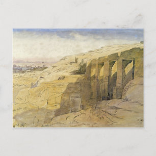 Carte Postale Derr, Égypte, 1867 (avec papier)