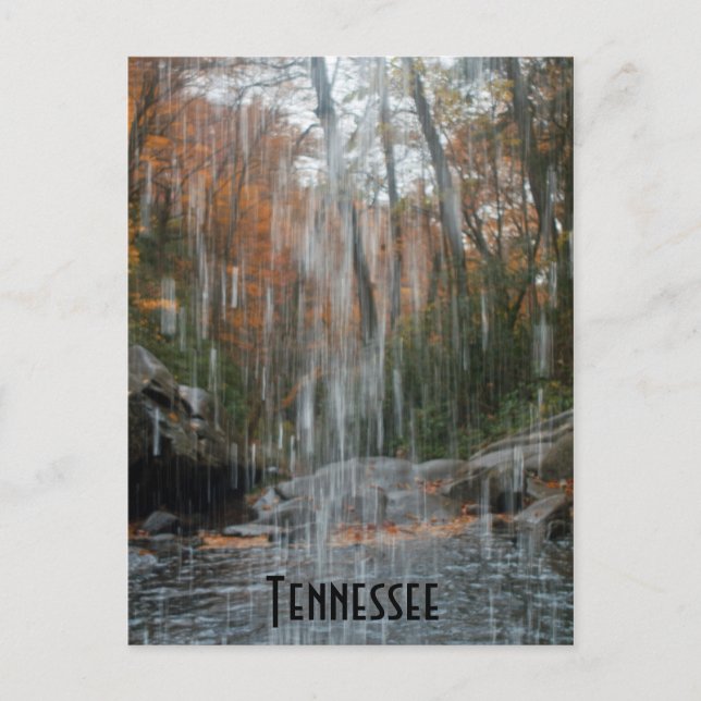 Carte Postale Derrière la cascade Tennessee (Devant)