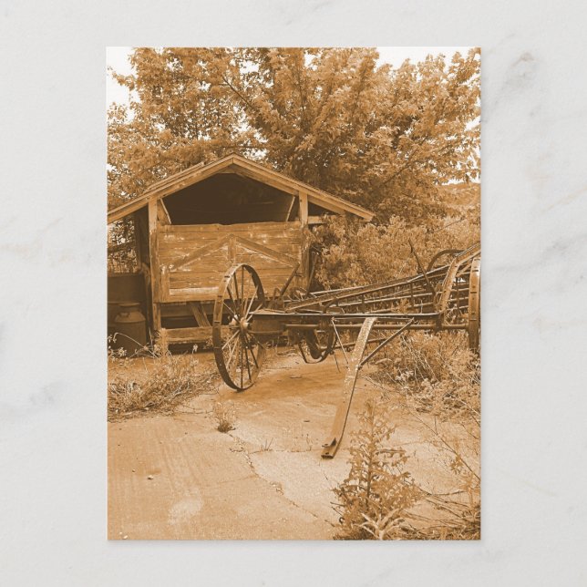 Carte Postale Derrière la grange (Devant)