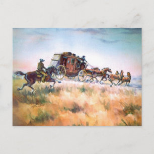 Carte Postale DERRIÈRE L'ANNEXE STAGECOACH par SHARON SHARPE