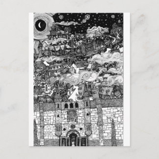 Carte Postale Derrière les murs, ils scient