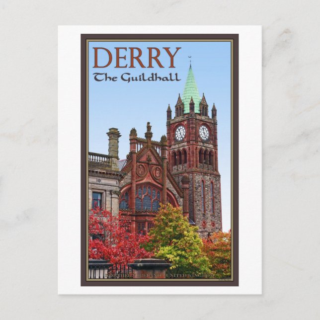 Carte Postale Derry - Le Guildhall (Devant)