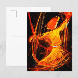 Carte Postale Derviche tourneur soufi mystique - Art abstrait