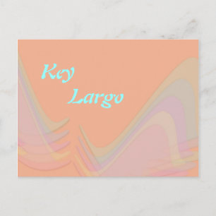 Carte postale des ailes pastel de Key Largo Florid