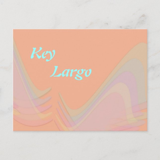 Carte postale des ailes pastel de Key Largo Florid (Devant)