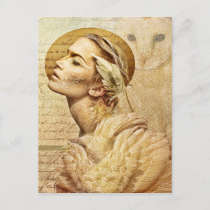 carte postale des amis plumes