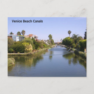 Carte postale des canaux de Venise Beach