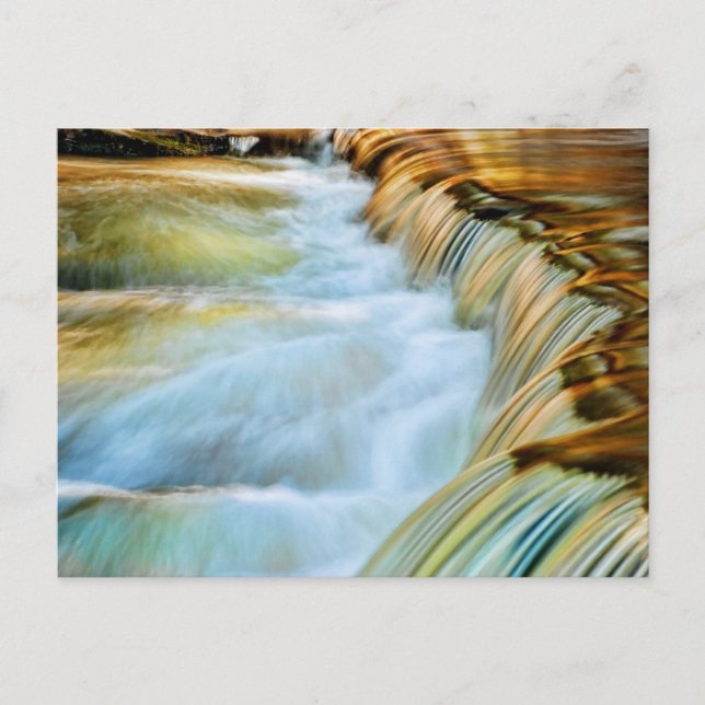 Carte postale des chutes d'eau de Poconos (Devant)