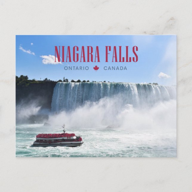 Carte postale des chutes du Niagara (Devant)