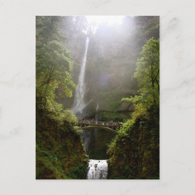 Carte postale des chutes Multnomah, Oregon, Cascad (Devant)
