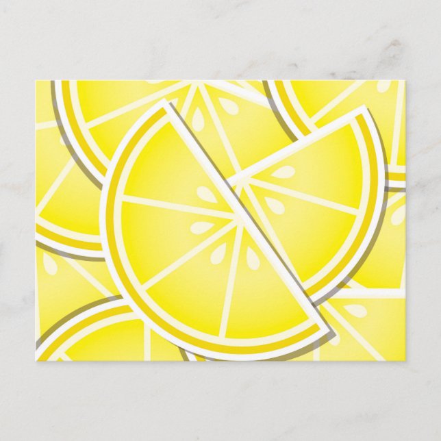 Carte Postale Des coins de citron funky ! (Devant)