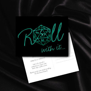Carte Postale Dés dés RPG   Emerald Tabletop Gamer Changement de