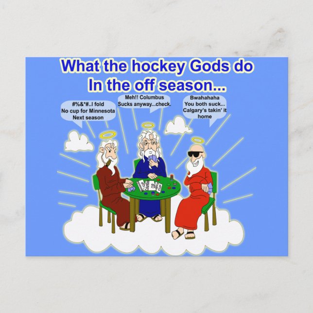 Carte postale des dieux du hockey (Devant)