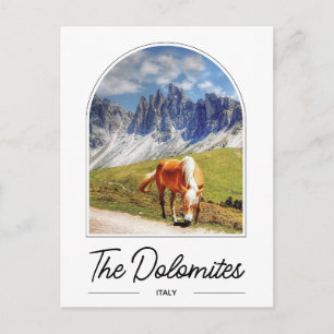 Carte postale des Dolomites Mountains Italie