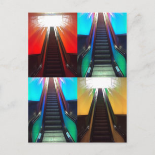 Carte postale des escalators